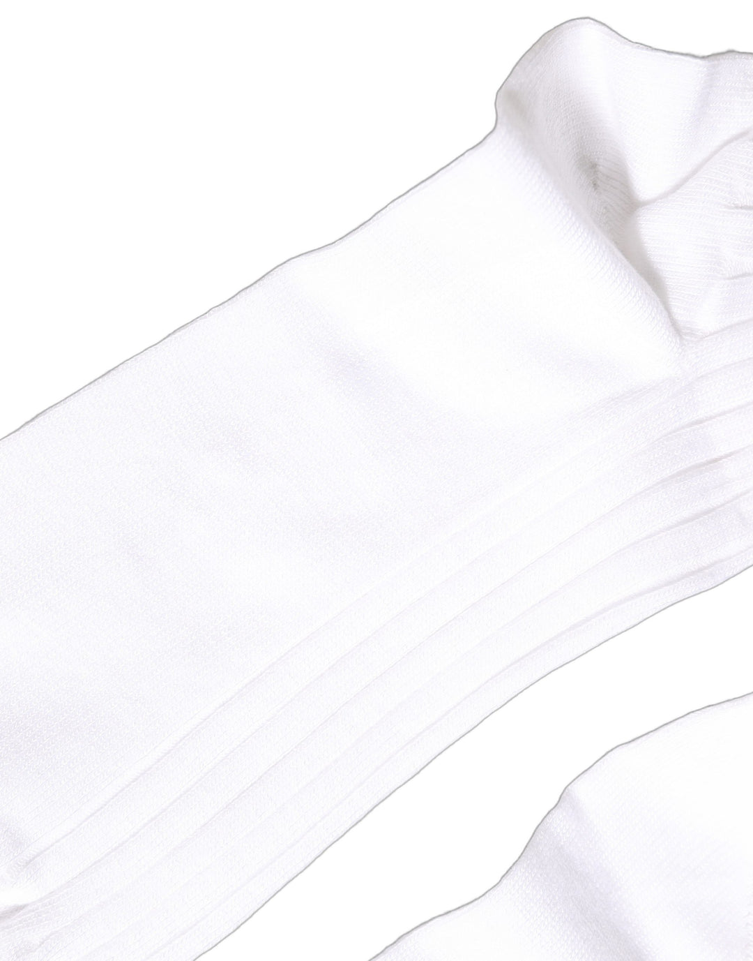 Dolce &amp; Gabbana White Cotton Ribbed Logo Over The Calf Women Socks