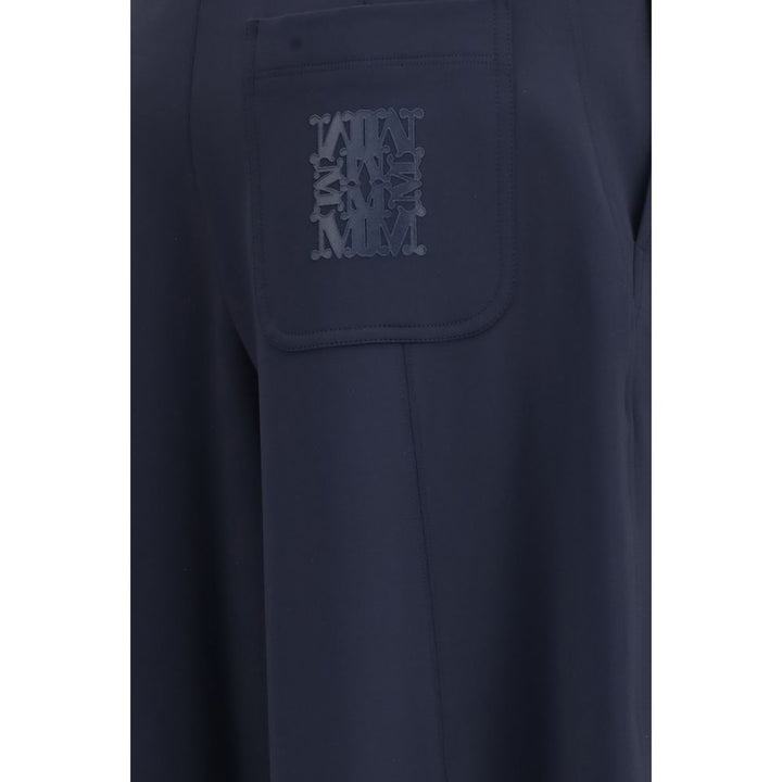 Max Mara Blue Polyamide Casual Pants
