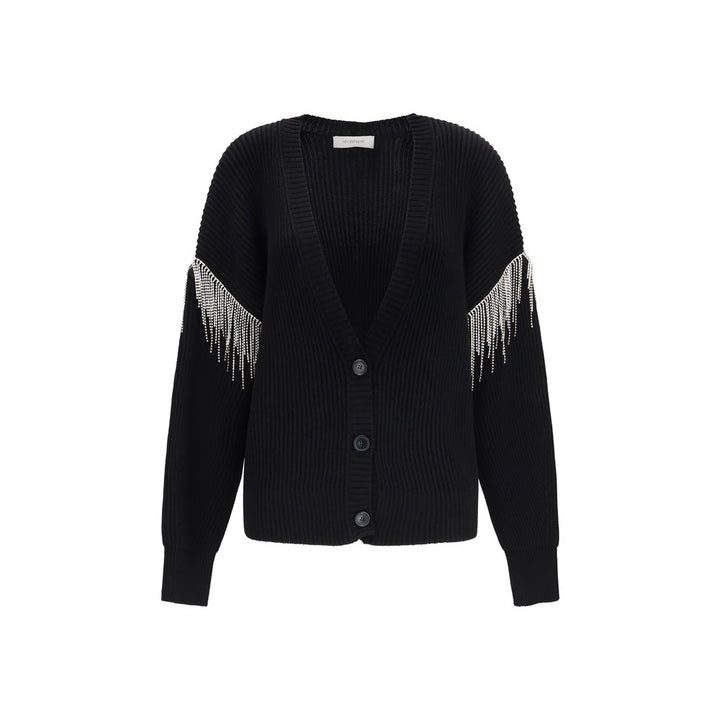 Max Mara Black Wool Oves Aries Cardigan