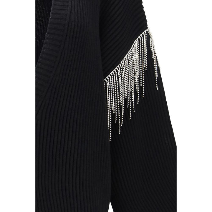 Max Mara Black Wool Oves Aries Cardigan