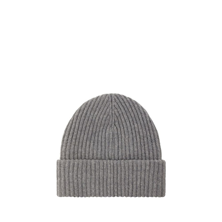 Ganni Gray Wool Oves Aries Beanie