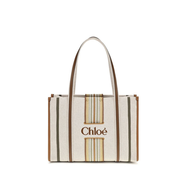 Chloé Beige Cotton Shoulder Bag