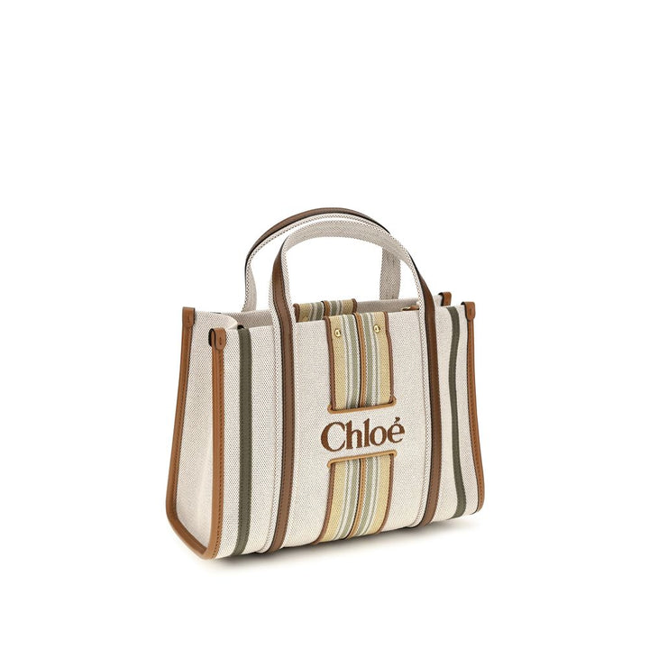 Chloé Beige Cotton Shoulder Bag