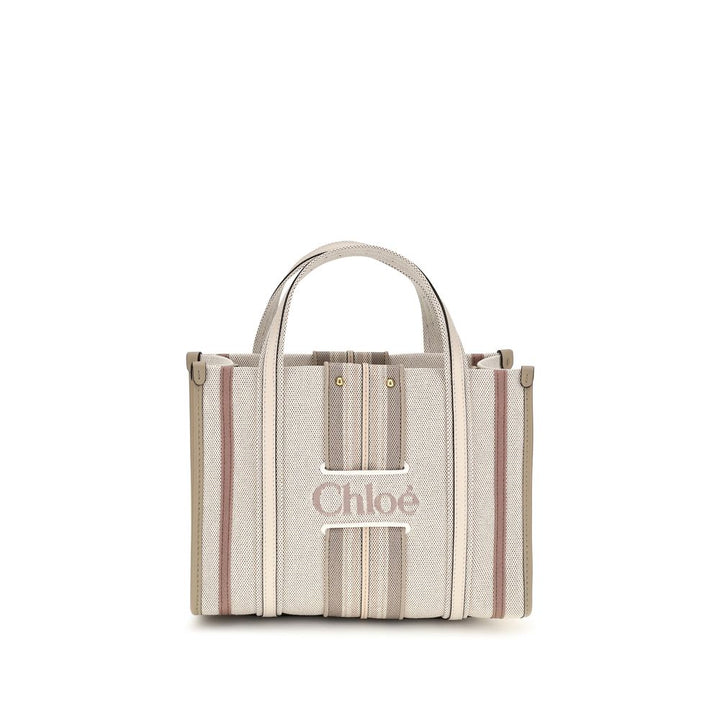 Chloé Beige Cotton Shoulder Bag