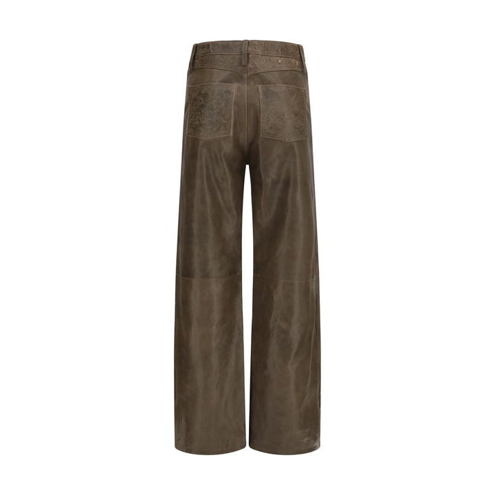 Golden Goose Brown Leather Pants