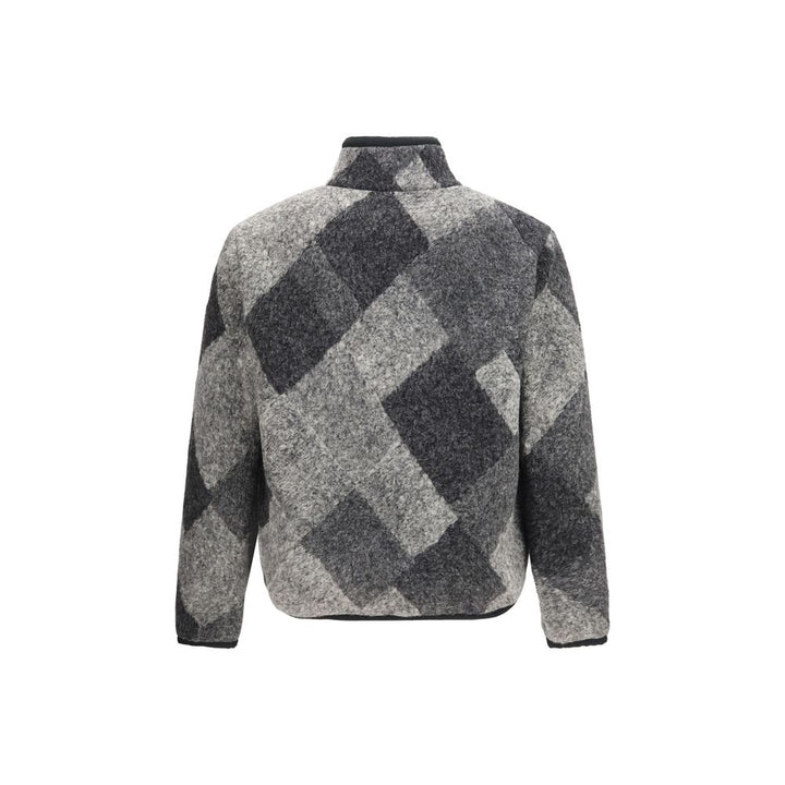 Moncler Gray Wool Oves Aries Sweatshirt