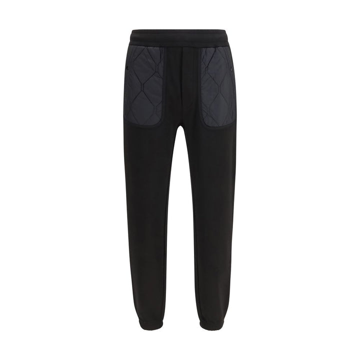 Moncler Black Cotton Athletic Pants