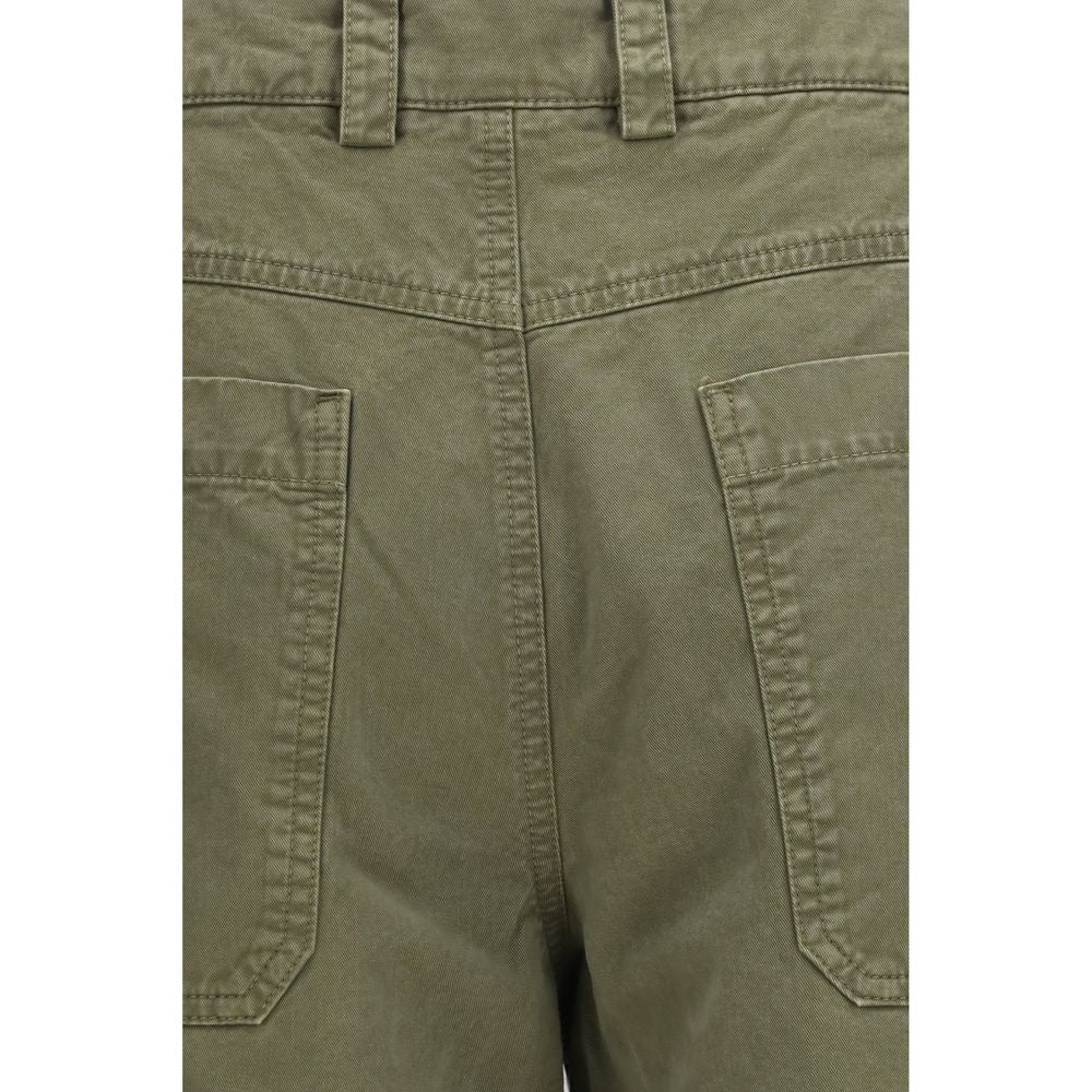 Off-White Bicolor Cotton Casual Pants