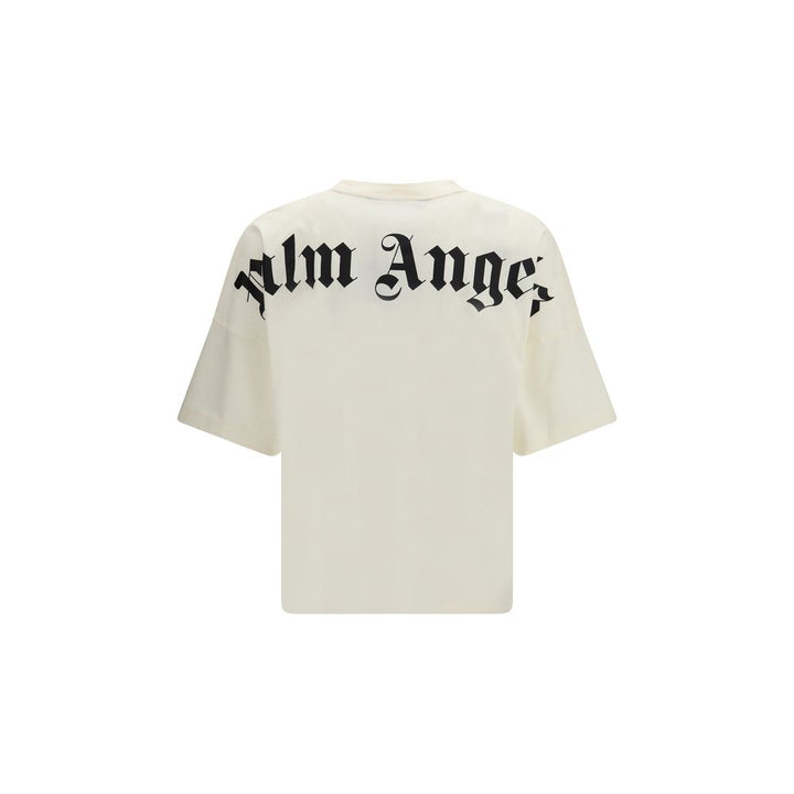 Palm Angels Beige Cotton T-Shirt