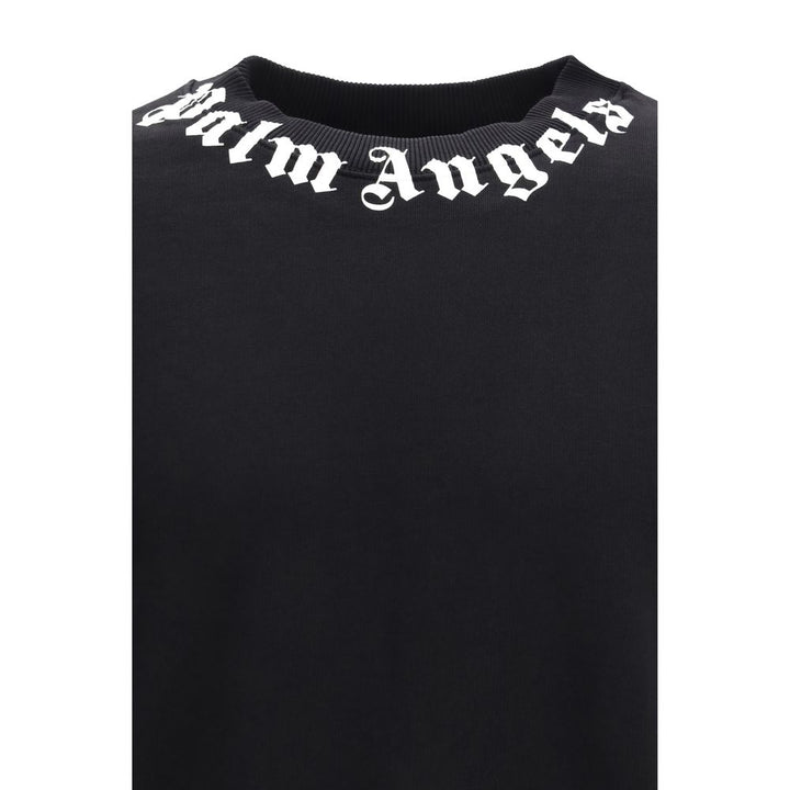 Palm Angels Black Cotton Sweatshirt