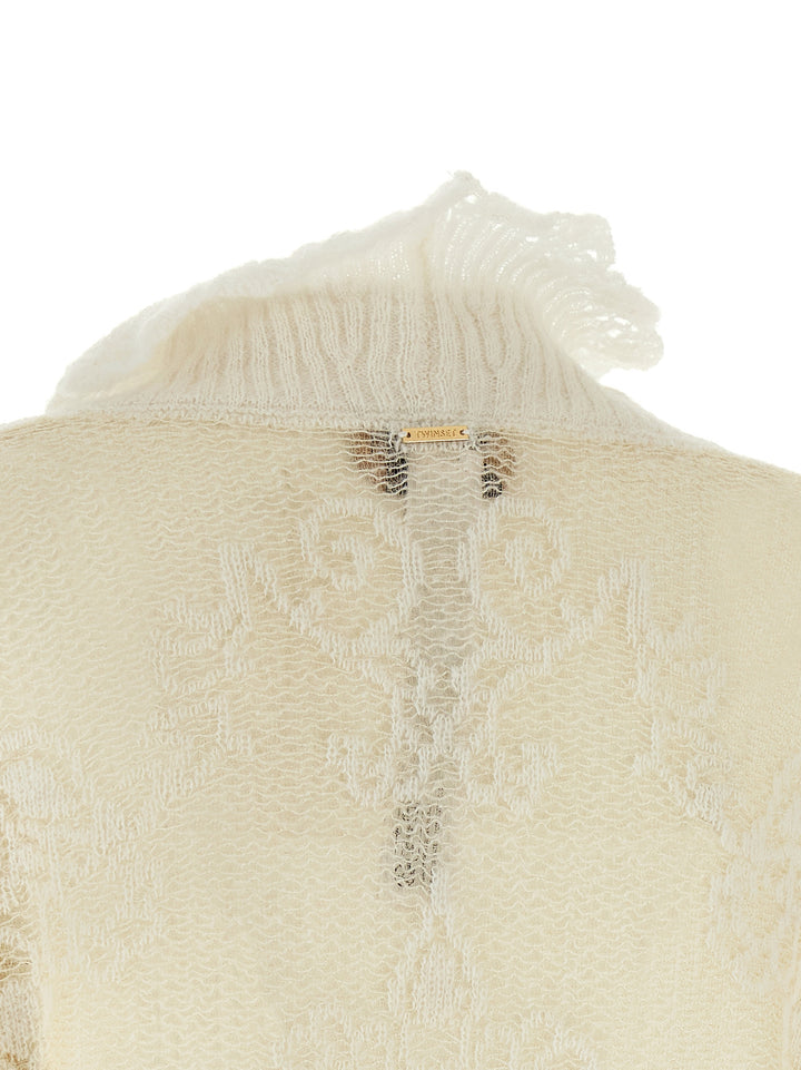 Twinset White Polyamide Cardigan