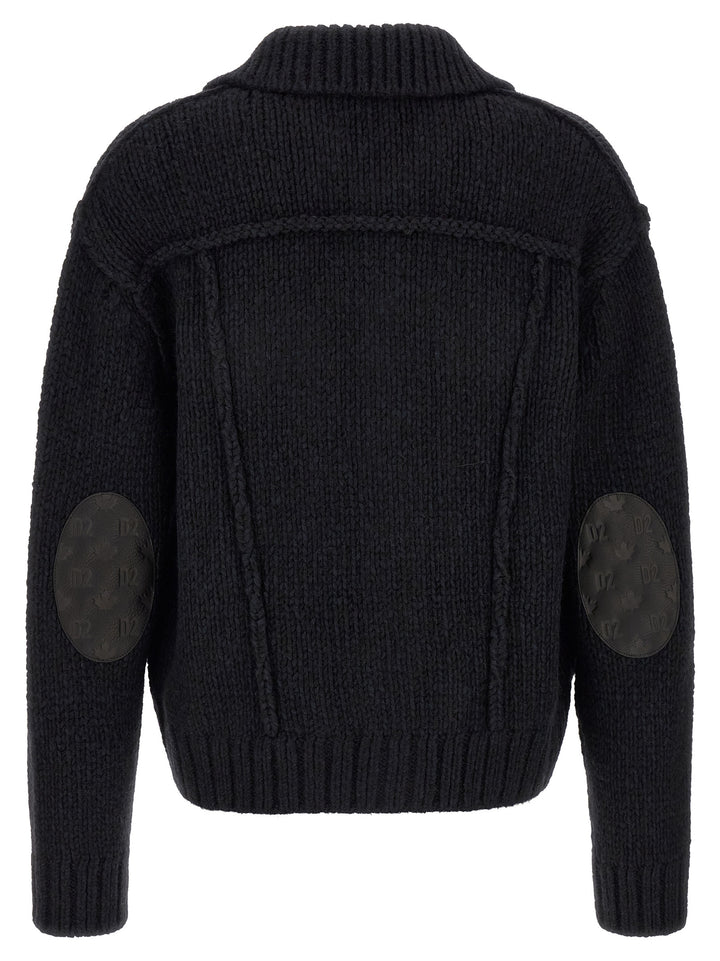 Dsquared² Blue Marabou Cardigan