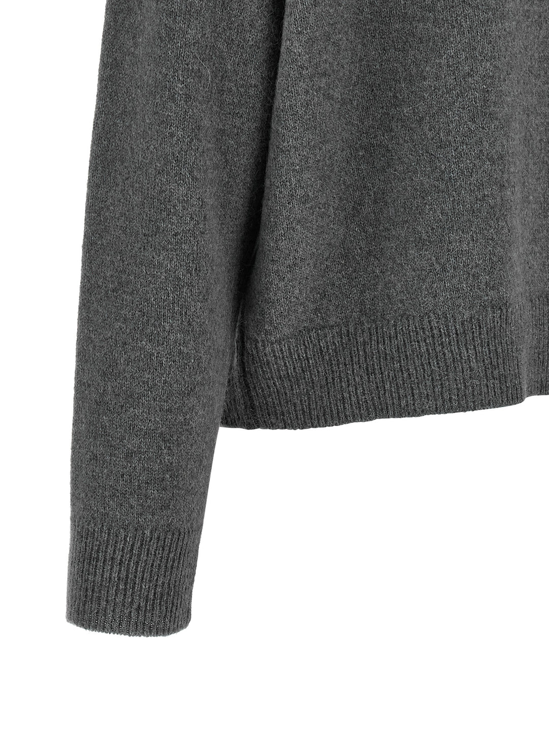 Peserico Gray Wool Cardigan