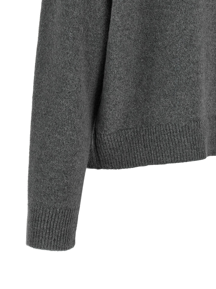Peserico Gray Wool Cardigan