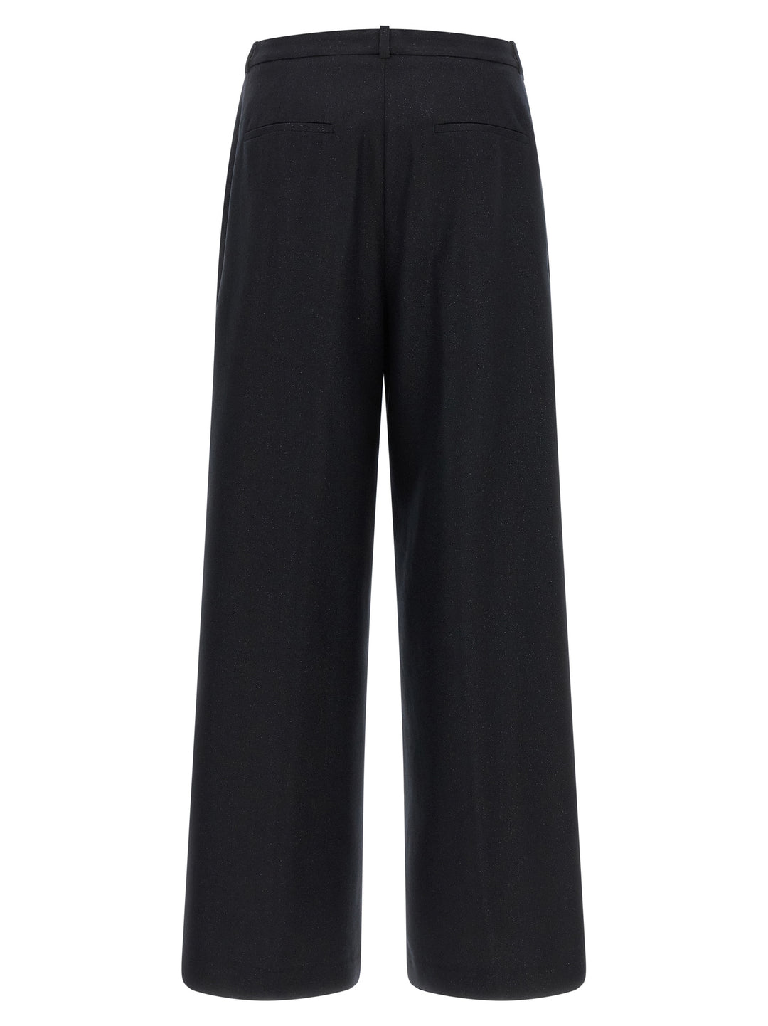 Peserico Blue Virgin Wool Casual Pants