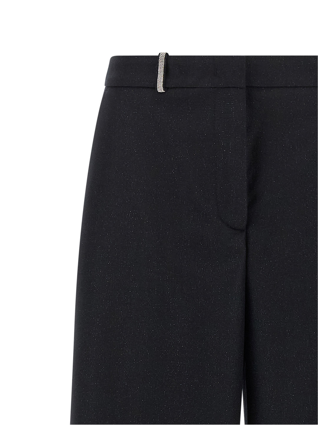 Peserico Blue Virgin Wool Casual Pants