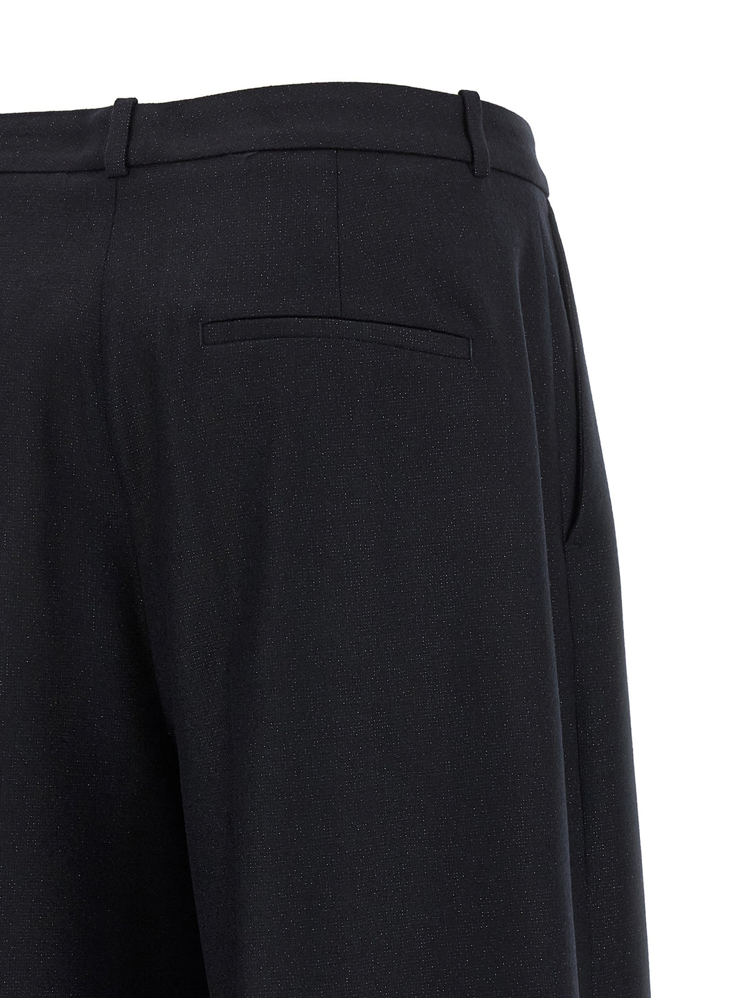 Peserico Blue Virgin Wool Casual Pants