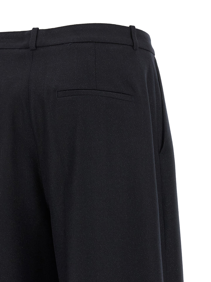 Peserico Blue Virgin Wool Casual Pants