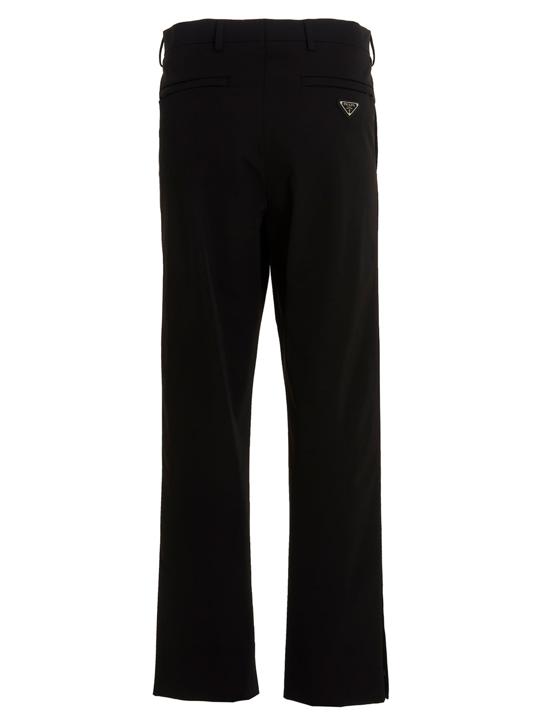 Prada Black Polyester Casual Pants