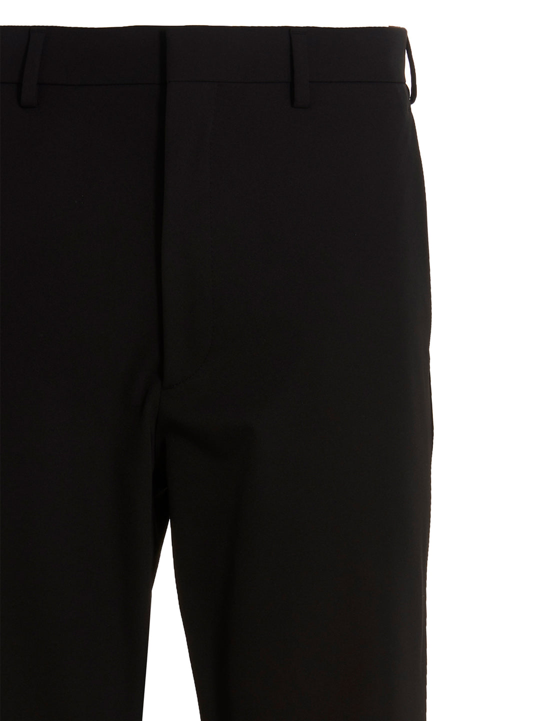 Prada Black Polyester Casual Pants