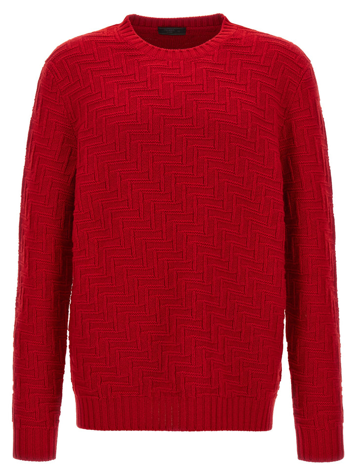 Prada Multicolor Virgin Wool Cardigan