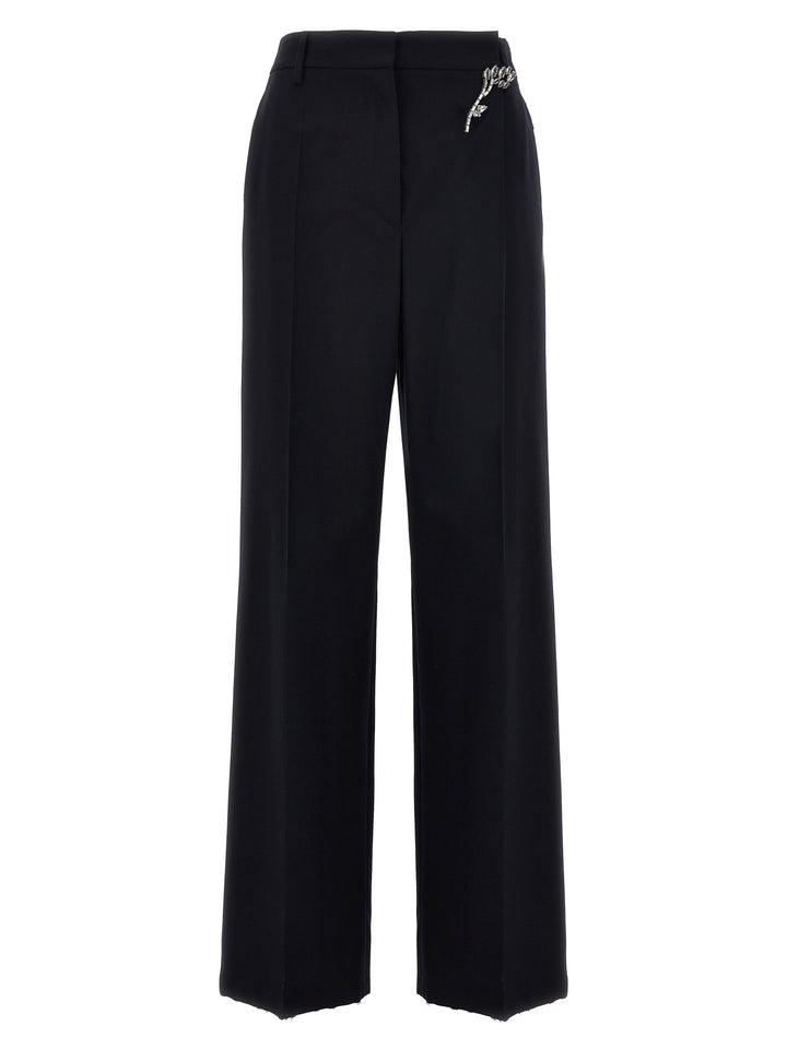 Prada Blue Wool Casual Pants