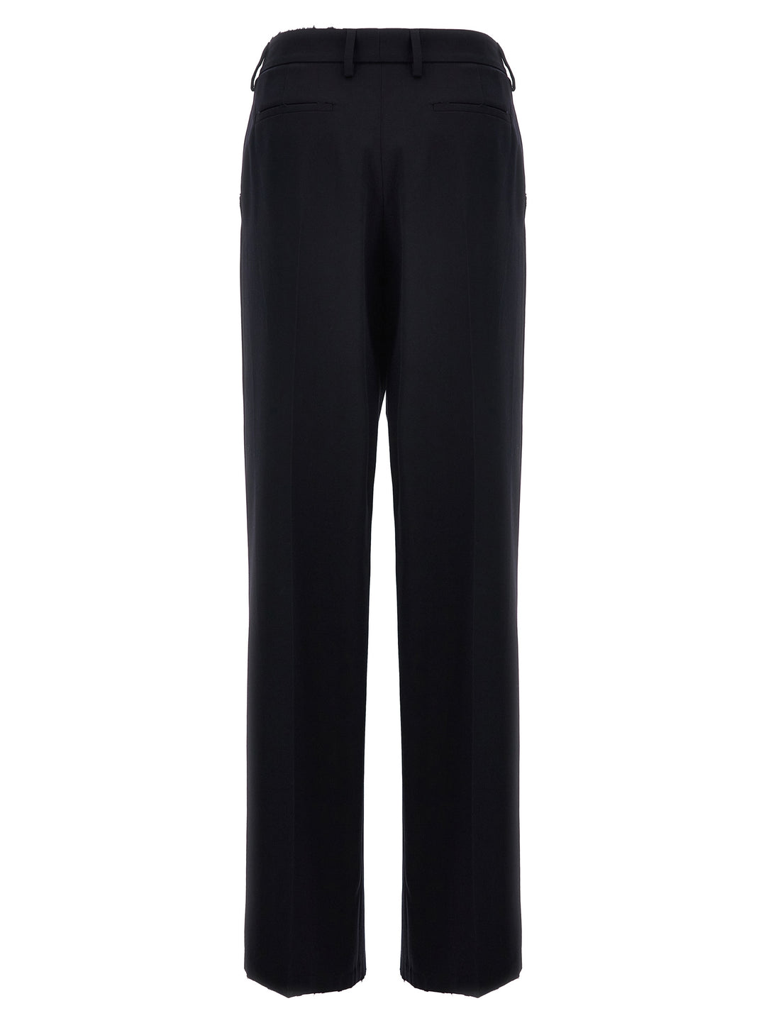 Prada Blue Wool Casual Pants