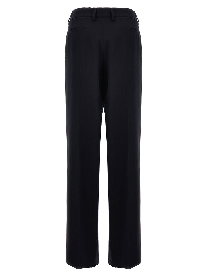 Prada Blue Wool Casual Pants