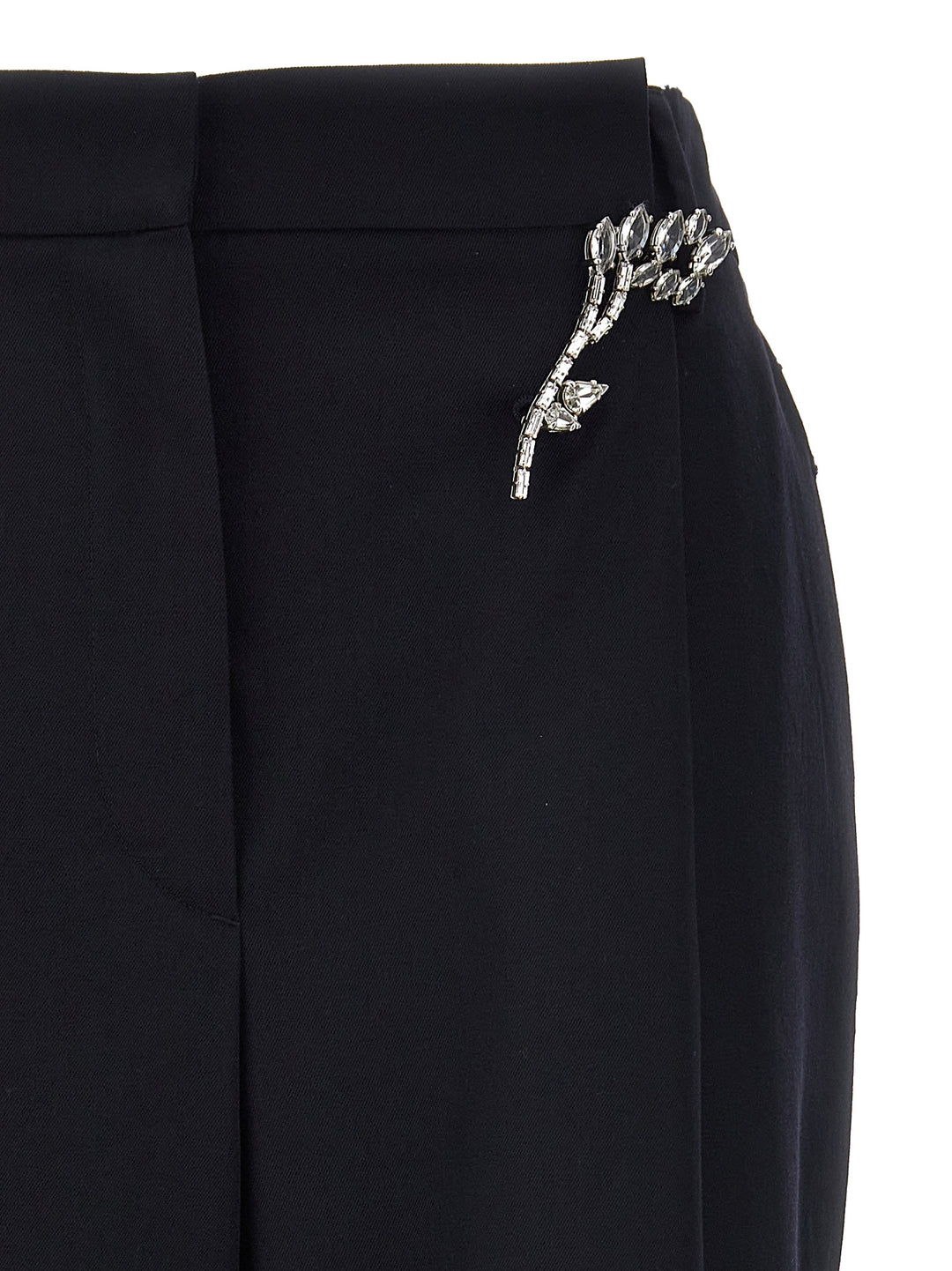 Prada Blue Wool Casual Pants