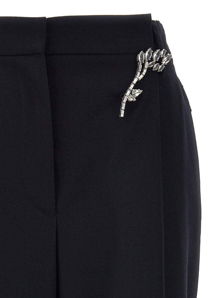 Prada Blue Wool Casual Pants