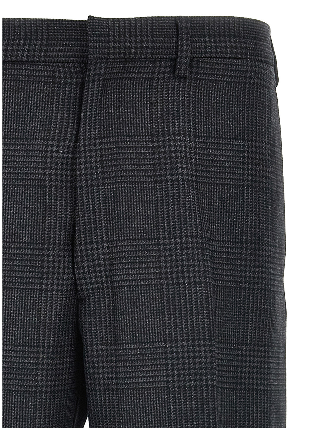 Prada Gray Virgin Wool Dress Pants