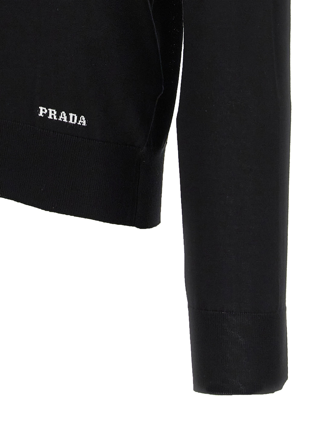 Prada Black Silk Cardigan