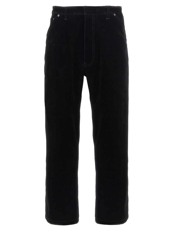 Prada Black Cotton Casual Pants