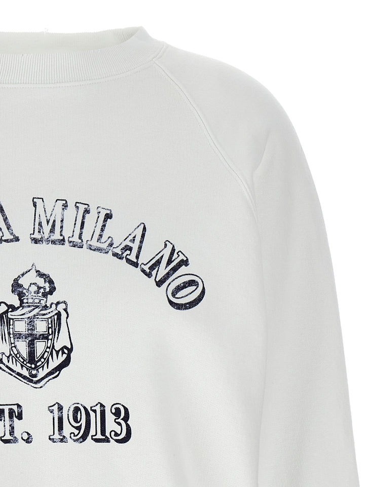 Prada White Cotton Sweatshirt