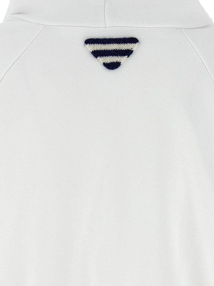 Prada White Cotton Sweatshirt