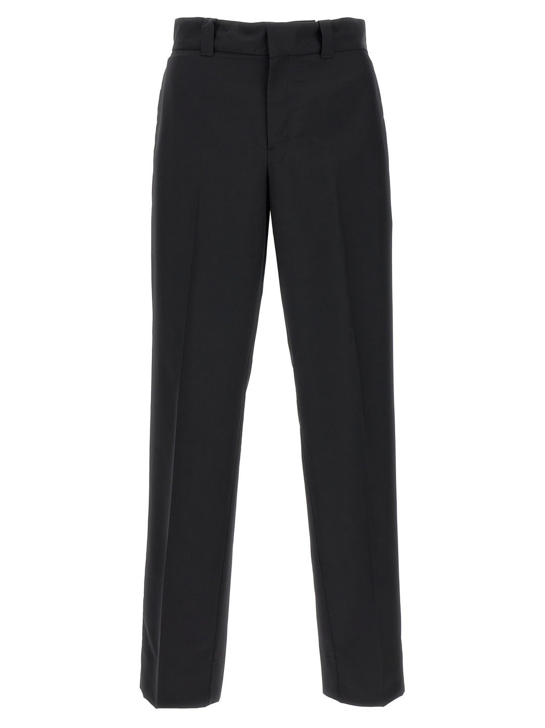 Prada Black Virgin Wool Casual Pants