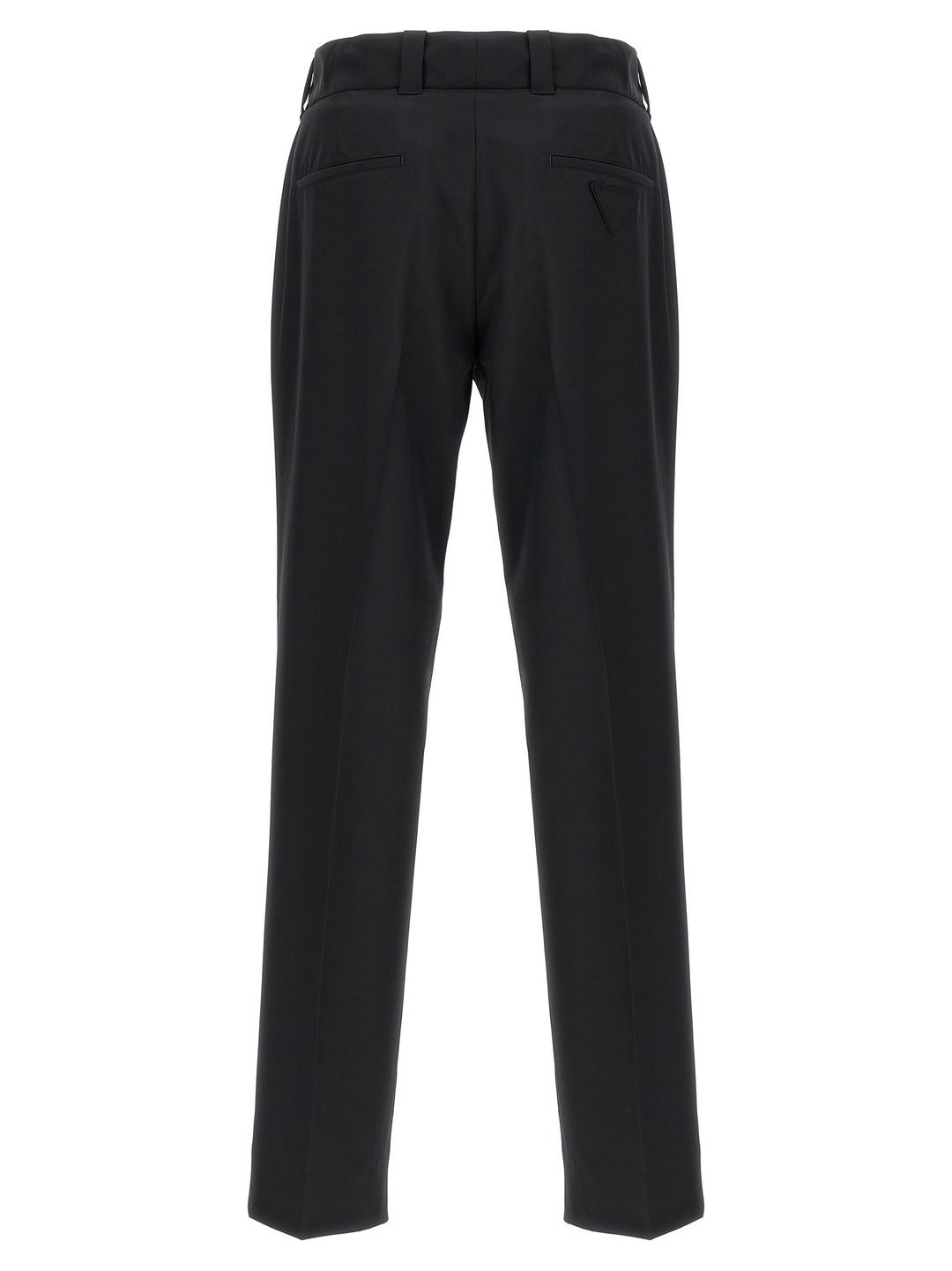 Prada Black Virgin Wool Casual Pants