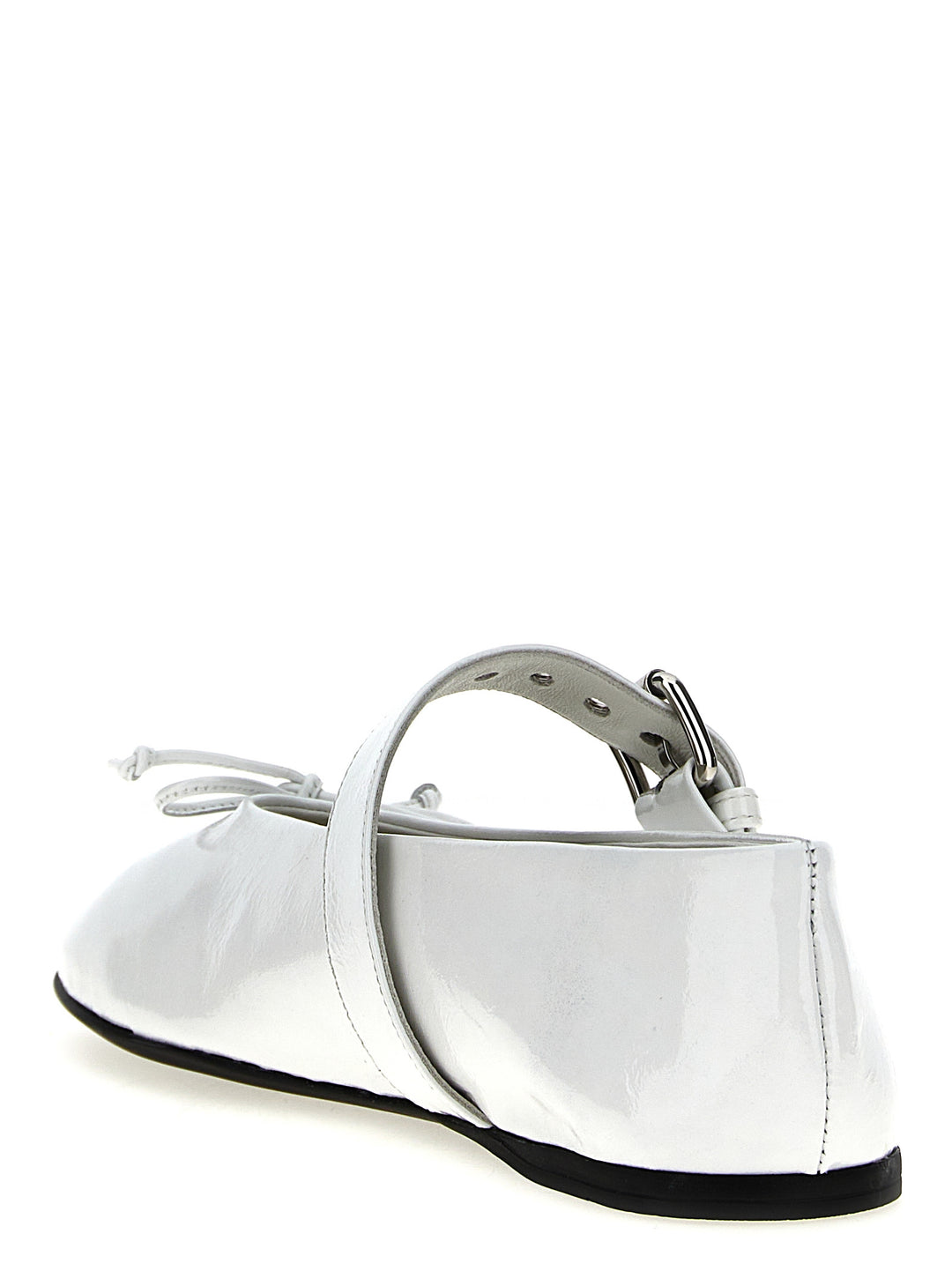 Miu Miu White Calfskin Ballet Flats