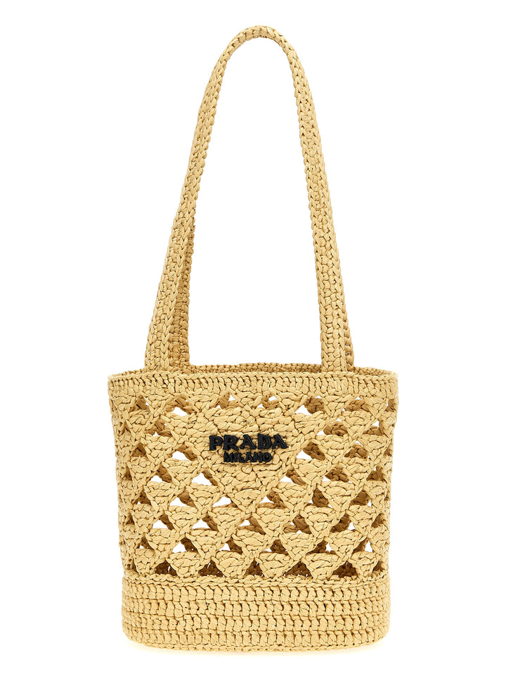 Prada Beige Viscose Handbag