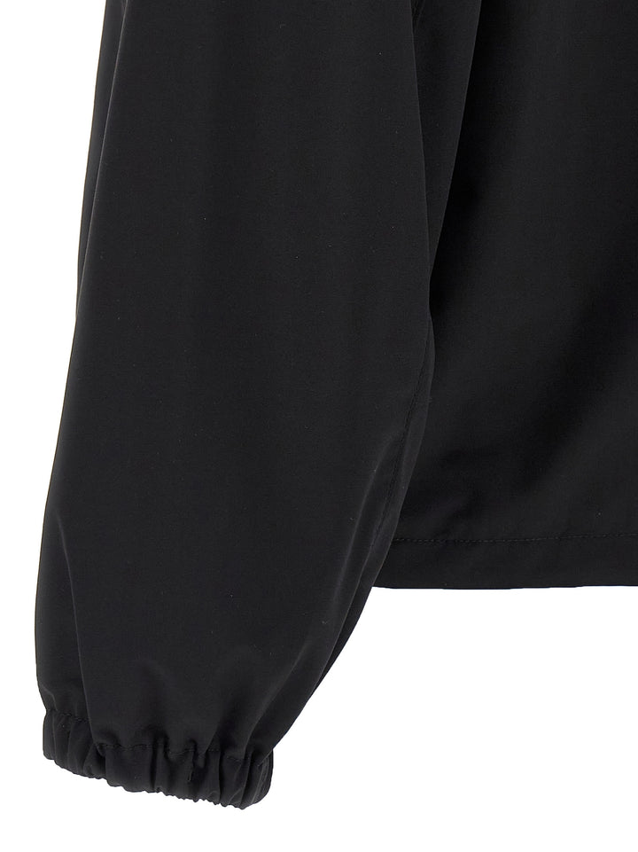 Prada Black Virgin Wool Full-Length Jacket