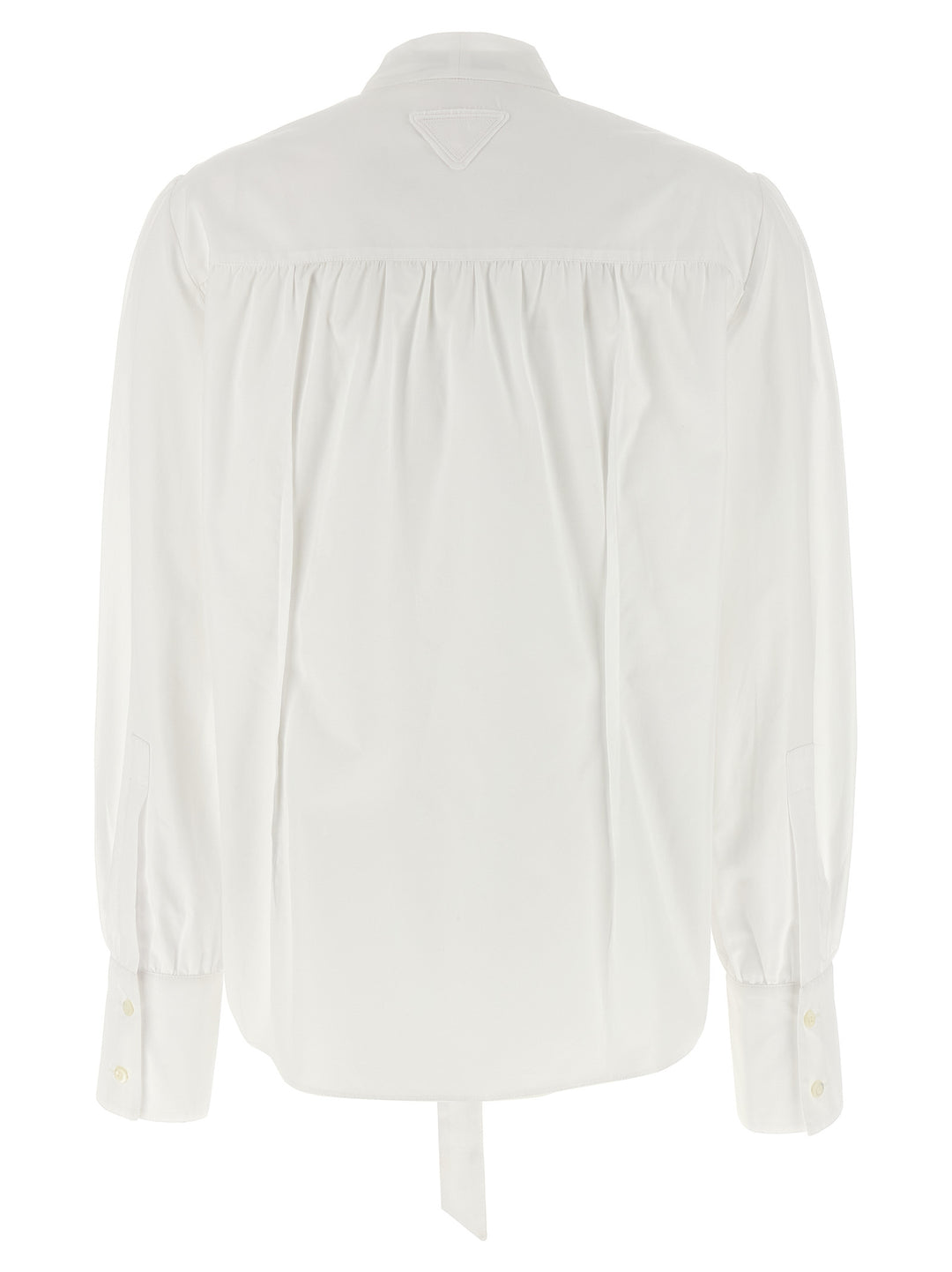 Prada White Cotton Blouse