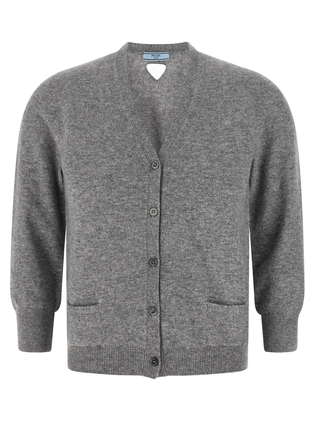 Prada Gray Cashmere Cardigan
