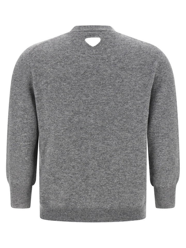 Prada Gray Cashmere Cardigan