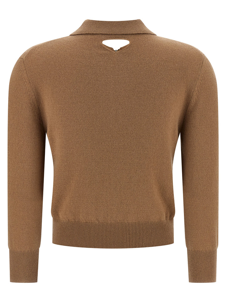 Prada Beige Cashmere Polo Shirt