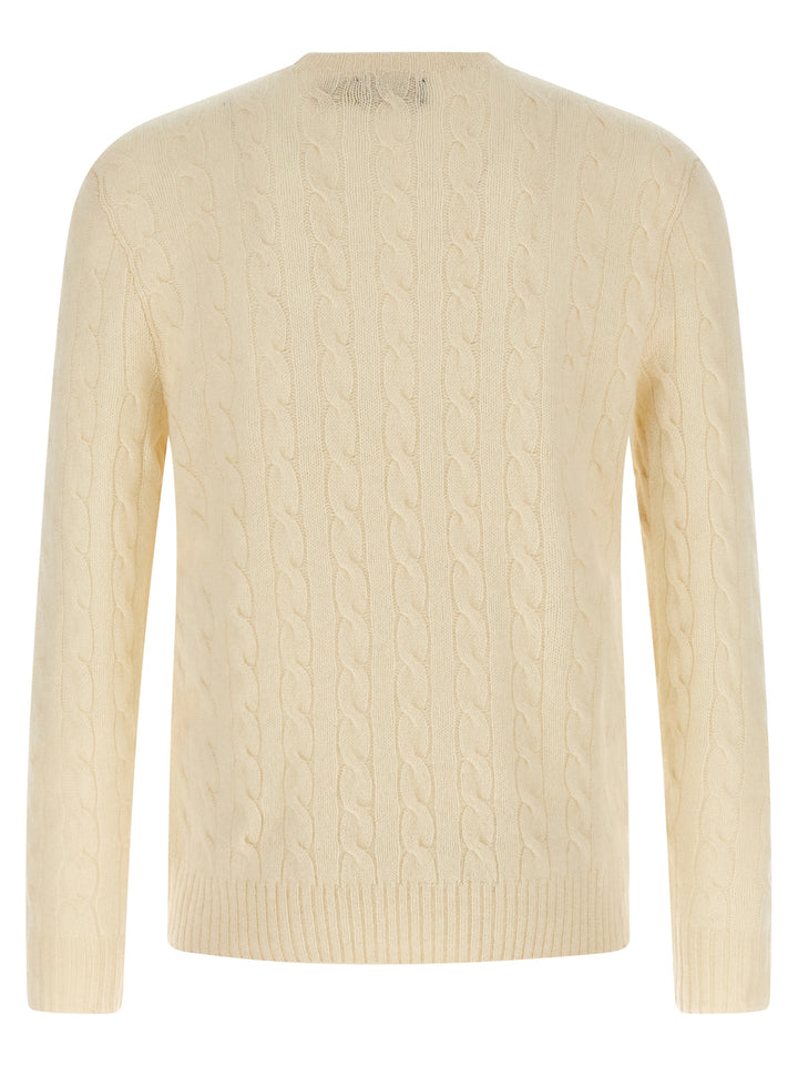 Polo Ralph Lauren White Wool Cardigan