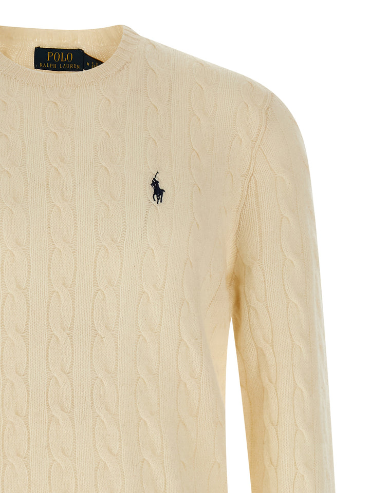 Polo Ralph Lauren White Wool Cardigan