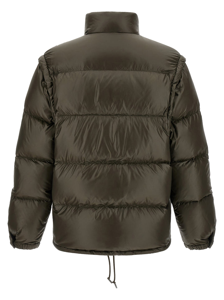 Prada Gray Recycled Polyamide Full-Length Jacket