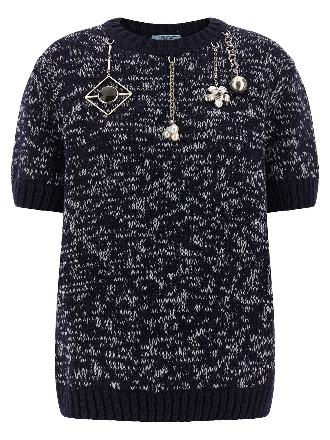 Prada Multicolor Virgin Wool Cardigan