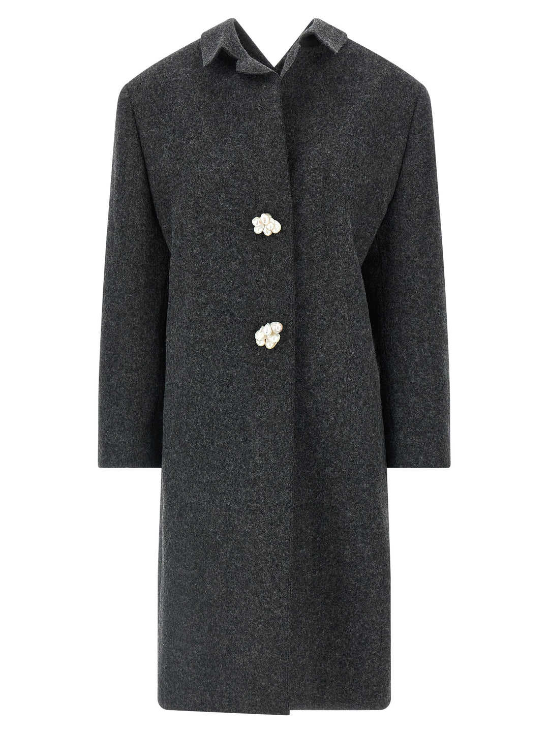Prada Gray Virgin Wool Coat