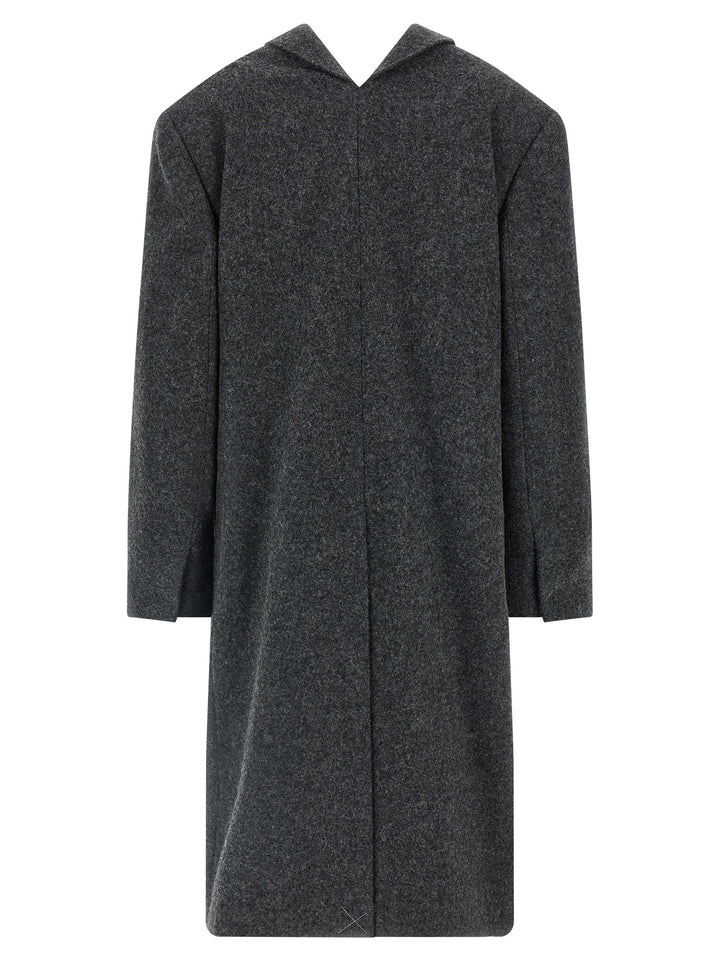 Prada Gray Virgin Wool Coat